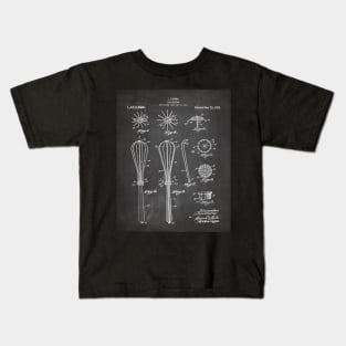 Whisk Patent - Baking Art - Black Chalkboard Kids T-Shirt